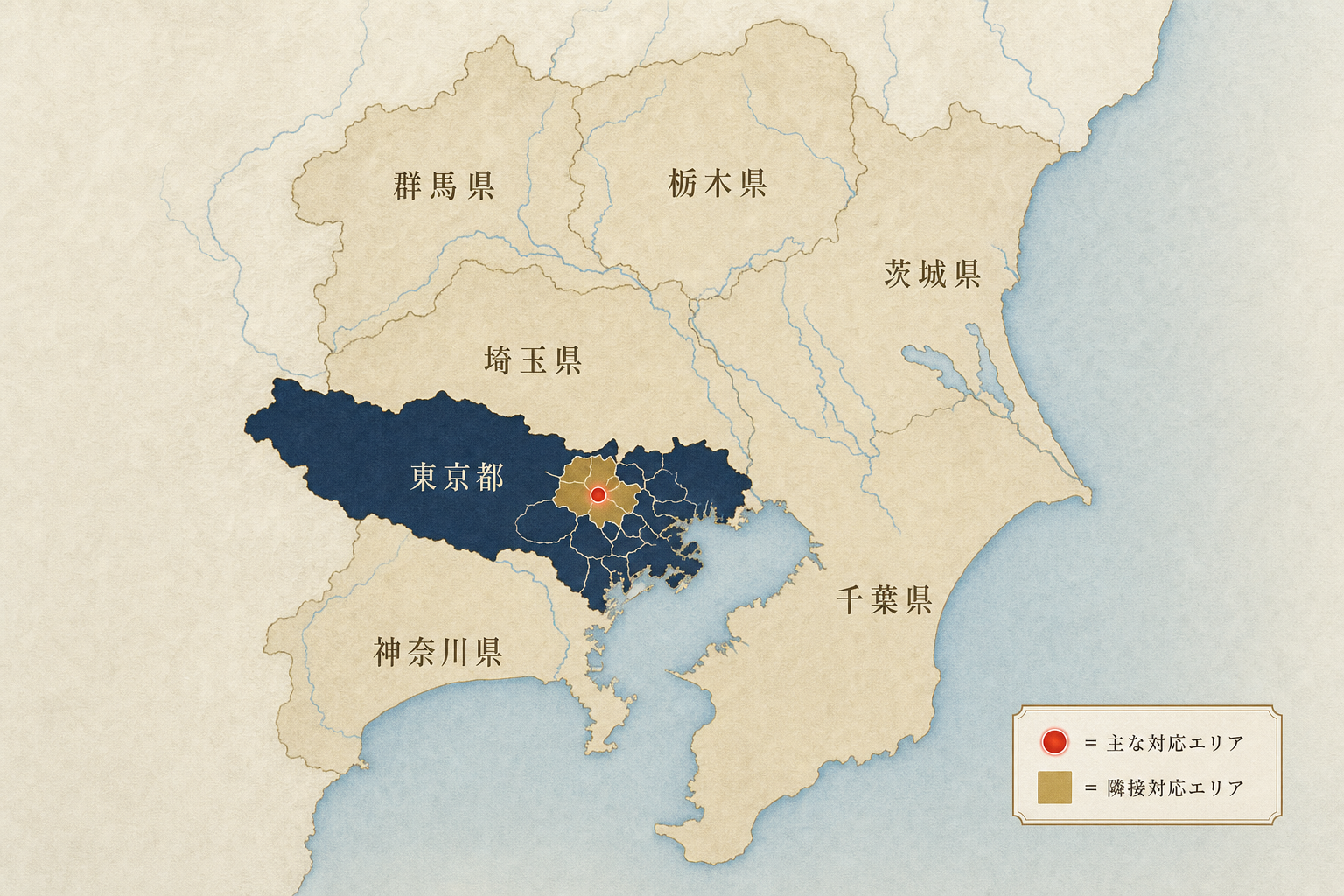 武石工務店 対応エリア — 東京都・関東圏
